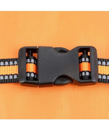 Zunea Waterproof Raincoat for Medium & Large Dogs - Reflective Windproof Mesh Lining | Outdoor Hiking Rain Jacket for Wet Days - Orange 8XL (1 Pack) - Buy Online on GoSupps.com