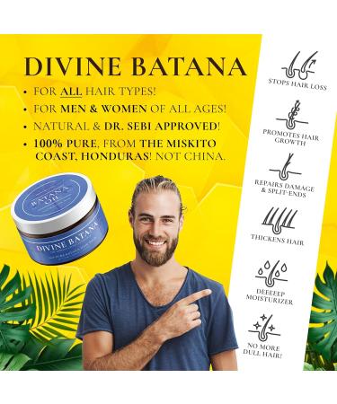 100% Cold-Pressed Unscented Batana Oil - Thicker Fuller Hair Fights Thinning & Promotes Growth | Hair & Scalp Superfood Rich in Vitamin E - Buy Online on GoSupps.com