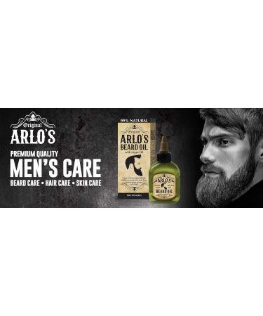 Arlo's Beard Oil 4 Pack - Nourishing Argan Tea Tree Vitamin E & Coconut | Premium Grooming for Men - Buy Online on GoSupps.com