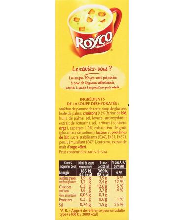 Royco Dehydrated soup Cream of asparagus and croutons 4 sachets of 20 cl - 60 g - Buy Online on GoSupps.com