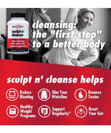 Health Direct Sculpt n' Cleanse 175ct Colon Cleanse Detox Supplement | Vegan & Non-GMO | Weight Loss & Energy Boost | 175 Count - Buy Online on GoSupps.com