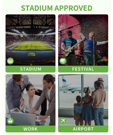 MAY TREE Clear Crossbody Bag Stadium Approved 0.5MM Thick PVC - Black - Buy Online on GoSupps.com