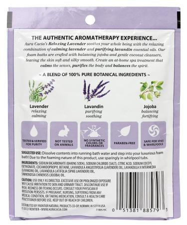 Aura Cacia Lavender Aromatherapy Foam Bath - 2.5 oz - Buy Online on GoSupps.com