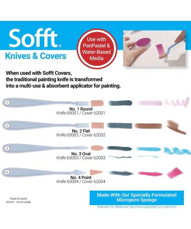 PanPastel Sofft Tool 65004 No. 4 Pointed Palette Knife with 5 Covers - Artist Painting Pastels - Buy Online on GoSupps.com