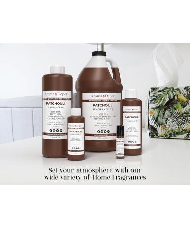 Patchouli Fragrance Oil 4 oz - Scented Perfume & Skin Oil for DIY Candles Bath Bombs Creams & Diffusers | International Shipping Available - Buy Online on GoSupps.com