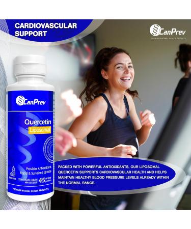 CanPrev Liposomal Quercetin 225ml Pineapple Flavor - Supports Immune & Cardiovascular Health Supplement for Antioxidant Healthy Blood Pressure & Circulation Liquid Quercetin for Enhanced Absorption - Buy Online on GoSupps.com