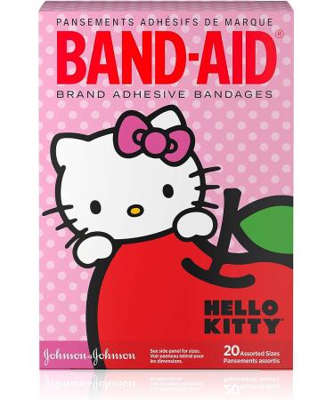 Band-Aid Hello Kitty Adhesive Bandages for Kids - Assorted Sizes 20 ct - Buy Online on GoSupps.com
