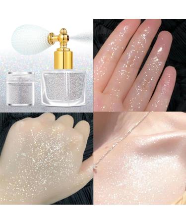 Silver Glitter Spray for Hair & Body | Fine Shimmer Spray | Sparkle Body & Clothes Glitter - Refill Available - Buy Online on GoSupps.com