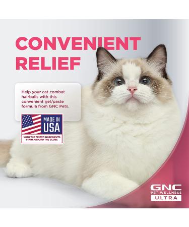 GNC Pets Ultra Cat Gel Supplements - Hairball Control & Multivitamins for Cat Health - 3.5 oz - Buy Online on GoSupps.com