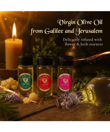 Anointing Oil for Prayer 3 Bottles Set 10ml/0.34oz Each Bottle - The Original Perfumes of The Bible Lily of The Valleys Rose of Sharon and Queen Esther - Made in The Holy Land - by Ein Gedi Lily of the Valleys Rose of Sha  - Buy Online on GoSupps.com