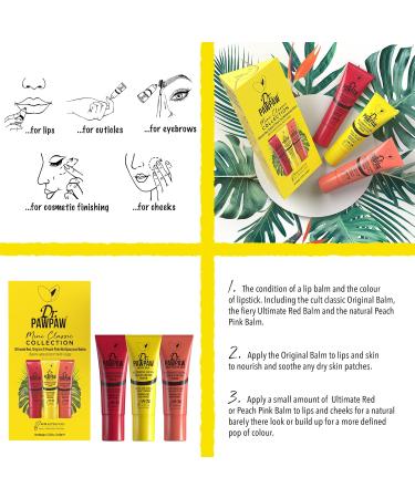 Dr. PAWPAW Multi Classic Collection - Fragrance-Free Balm for Lips, Skin, Hair, Cuticles, Nails - 10mL Mini Pack - Buy Online on GoSupps.com