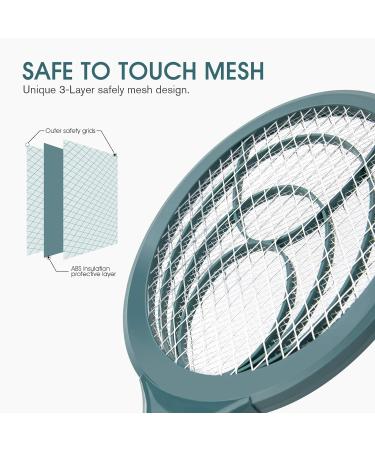 Mafiti Electric Fly Clapper - Toxin-Free Insect Killer with Removable Batteries | Ideal for Indoor & Outdoor Use (Dark Green) - Buy Online on GoSupps.com