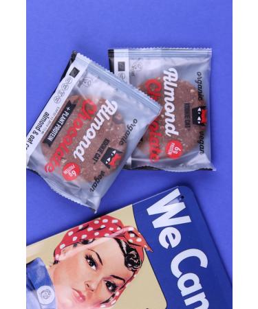 Kookie Cat Almond & Chocolate - Individually Wrapped Vegan Biscuits Gluten Free Soya Free Organic Almond & Oat - 12 X 50g Multipack - Buy Online on GoSupps.com