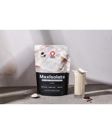Maxinutrition 100% Whey Premium Protein Isolate Coffee 1kg - 84% Protein Low Carb & Sugar 33 servings No Artificial Flavors Includes Vitamin B6 - Buy Online on GoSupps.com