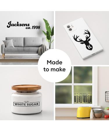 Cricut Premium Removable Vinyl 12 x 15 ft - Easy Removal, No Residue - Indoor-Outdoor DIY Projects & Decals - Black - Buy Online on GoSupps.com