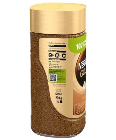 Nescaf Gold Mild Instant Coffee - Soluble Bean 200g Pack | Premium Caffeine Coffee for International Shipping - Buy Online on GoSupps.com