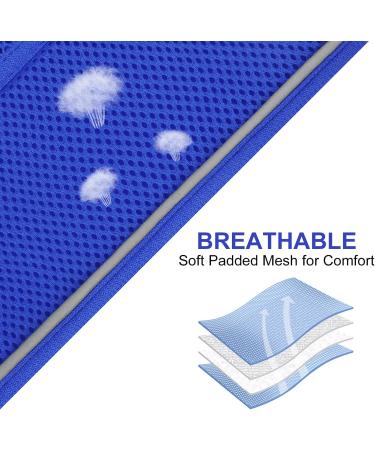 Joyal Dog Harness | Reflective Soft Padded Air-Mesh Breast Dishes for Medium & XL Dogs Royal Blue (55-61cm) - Buy Online on GoSupps.com