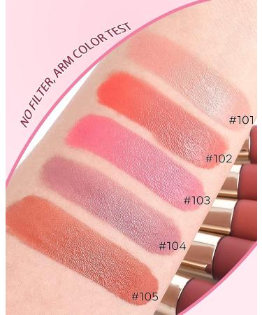 Creme Blush Beauty Wand - Matte Cheek Blusher Stick for Cheeks & Lips - 101 RAVISHING Nude Pink - Long-Wearing, Dewy Finish - Buy Online on GoSupps.com