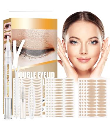 Eyelid Tape  Invisible Double Eyelid Stickers  Waterproof Eyelid Lifter Strips with Fork Rods and Tweezers for Hooded  Droopy  Uneven  Mono-eyelids(1 Set)