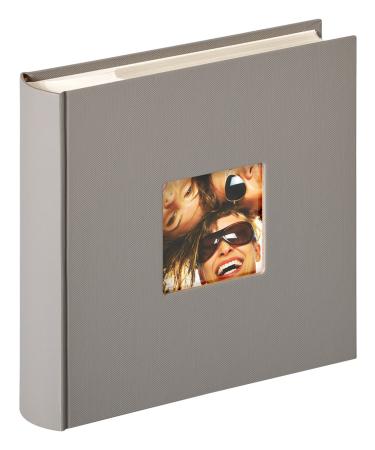 Walther design Fun Memo Slip-in Album Textured Cover Grey 10x15 cm 10x15 cm  200 photos Grey