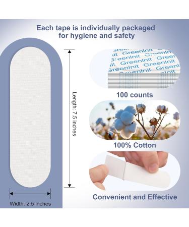 100 Count Finger Tape for Dry Cracks | Fast Pain Relief Quick Skin Crack Healing and Rough Skin Protection - Buy Online on GoSupps.com