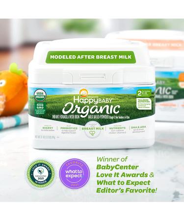 Happy Baby Organics Infant Formula - Milk Based - 84 Oz. (Pack of 4) | USDA Organic Baby Formula - Buy Online on GoSupps.com
