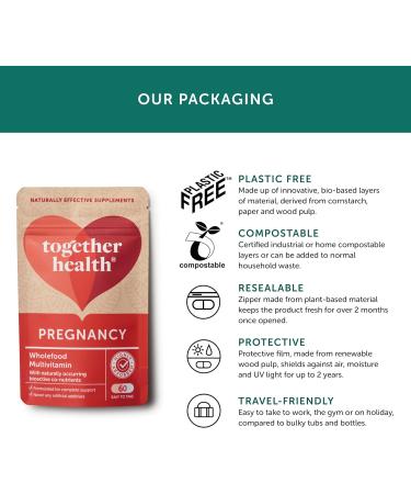 Pregnancy Multi Vitamin with 400mcg Folic Acid | Vegan Friendly | Made in UK | 60 Vegecaps - Buy Online on GoSupps.com