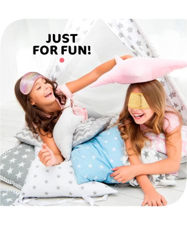 Srenta 12 Pack Girls Sleep Mask Sequin Design - Assorted Colors Eye Masks for Party Favors - Reversible Flip Sequin Eye Mask for Adults & Kids - Buy Online on GoSupps.com