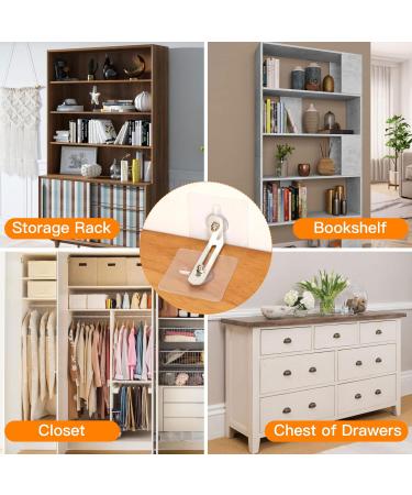 Oototr 8 Sets of Infant & Toddler Fuse - Tilt Protection Furniture Wall Anchors | Baby & Pet Proofing Anti-Tip Holder | No Drill Furniture Anchors with Stickers - Buy Online on GoSupps.com