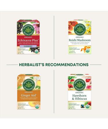 Traditional Medicinals - Organic Turmeric with Meadowsweet and Ginger Herbal Tea (Pack of 6) - Traditionally Used To Relieve Inflammation And Aid In Digestion - 96 Tea Bags Total Tea Tumeric with Meadowsweet and Gigner 16 Count (Pack of 6) - Buy Online on GoSupps.com