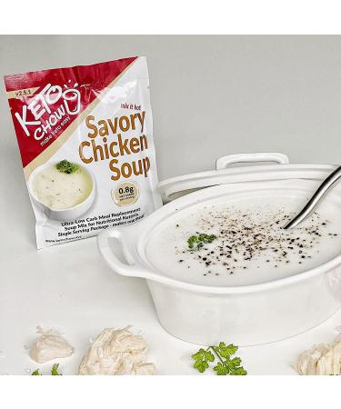 Keto Chow Savory Variety Bundle: Nutritionally Complete Keto Meal Replacement Shake Powder - Low Carb, Protein Rich, Delicious Meal Substitute - Single Serving Samples with Customizable Fat Options - Buy Online on GoSupps.com