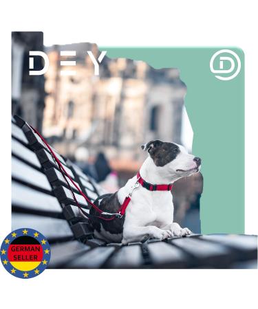 Dey Premium Air Mesh Dog Leash 2m - 3-Way Adjustable for All Dog Sizes | Many Colors Available | Double Dog Leash for Puppies & Large Dogs | Green S S/M  - Buy Online on GoSupps.com