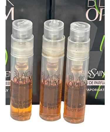 Yves Saint Laurent YSL Black Opium Illicit Green Sample Women Perfume 1.2 ml / 0.04 oz - set of 3 Floral 0.04 Fl Oz (Pack of 3) - Buy Online on GoSupps.com