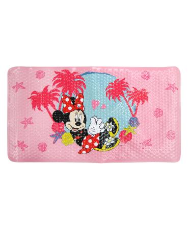 Ginsey Color Changing Bath Mat, Disney Minnie Mouse, 15" X 27"