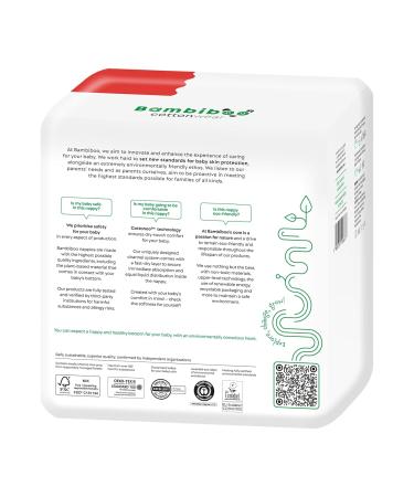 Buy Bambibo Baby Diapers Size 5 Junior (12-17 kg) - Organic Cotton Moisture Indicator 72 Disposable Diapers - Eco-Friendly Baby Care - Buy Online on GoSupps.com
