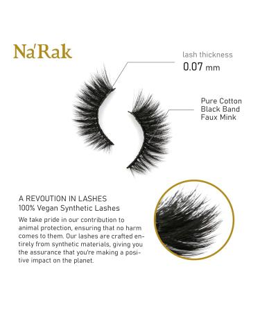 Na Rak False Eyelashes - Glam It Up Series | Medium Full Volume Faux Mink Lashes - 5 Pairs Reusable & Comfortable for Everyday Wear - Buy Online on GoSupps.com