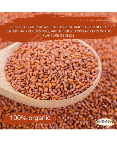 Organic Herbal Garden Cress Seed 500g - Lepidium Sativum for Agriculture & Health - Buy Online on GoSupps.com