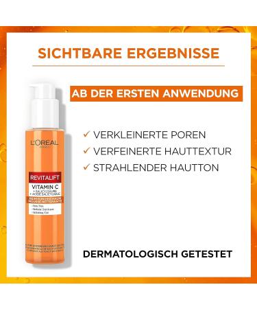 L'Or al Paris Revitalift Clinical Vitamin C Cleansing Foam | Salicylic Acid for Fresh Skin | Visible Results for All Skin Types | 150ml - Buy Online on GoSupps.com