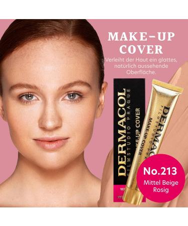 Dermacol Make-up Cover - Waterproof Foundation SPF 30 Medium Beige-Rosy 213 30g | Shop Internationally - Buy Online on GoSupps.com