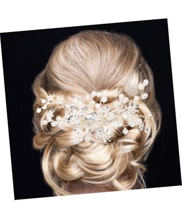Ipetboom Bridal Comb Bridal Accessories Hair Accessory for Girls Clipper Grippers Flower Girl Hair Accessory Hair Combs for Wedding Tiara Hair Accessories Alloy Pearl Bride - Buy Online on GoSupps.com