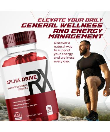 Buy 2 Pack Alpha DriveRX Gummies - Advanced Formula 60 Gummies for 2 Months - International Shipping Available - Buy Online on GoSupps.com