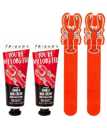 MAD Beauty Friends Lobster Hand Care Gift Set | 2 Sets of Hand Cream, Nail Cream, and File | Fun Spa Skincare for Parties - Buy Online on GoSupps.com