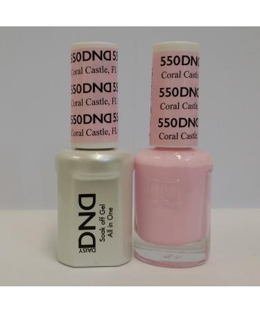 DND Gel & Matching Polish Set #550 - CORAL CASTLE FL by DAISY
