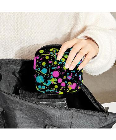 Anna Cowper Splatter Colorful Sanitary Napkin Storage Bag - Multi-colored Portable Period Pouch for Women and Teen Girls - Buy Online on GoSupps.com