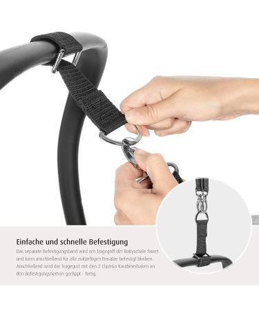 Reer 85021 Clip&Go Carry Strap for Baby Car Seats - Universal Ergonomic Black | International Shipping Available - Buy Online on GoSupps.com
