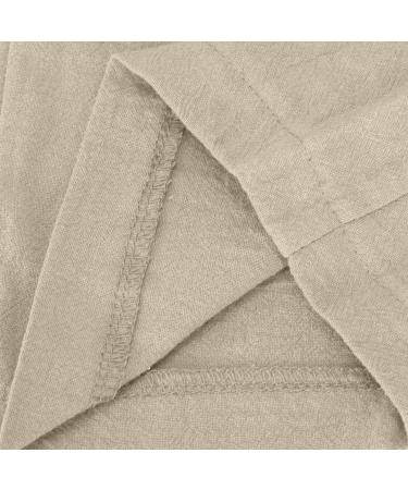 Cbcbtwo Women's Plus Size Linen Drawstring Pants - Summer Casual Lounge Trousers (Large, Beige) - Buy Online on GoSupps.com