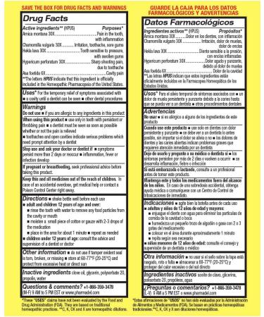 Dolodent Tooth Pain Relief Drops for Adults - Natural Oral Pain Relief for Toothaches, Sore Gums, Braces Irritation - 15 ml Anti-Inflammatory Dental Drops - Buy Online on GoSupps.com