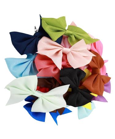 Hair Loops for Little Girls - 40 Piece Set of 8.9 cm Colorful Hair Accessories for Babies & Children with Crocodile Clips | Perfect for Decoration - Buy Online on GoSupps.com