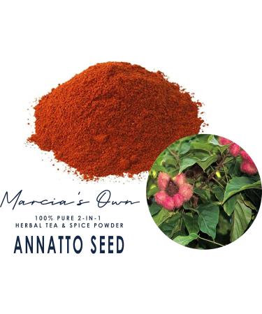 Marcia s Own Marcia's Own Annatto Seed 100% Pure 2-IN-1 Herbal Tea & Spice Powder from Jamaica 1 oz / 28.3 g (40 Servings) - Buy Online on GoSupps.com