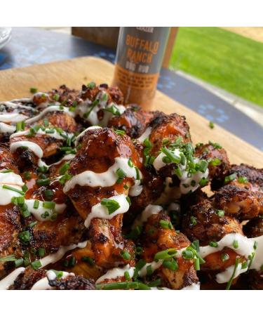 Buffalo Ranch BBQ Rub Shaker | The Smokey Carter | All the tang of buffalo with the cool creamy herbyness of ranch | Great on chicken wings - Buy Online on GoSupps.com
